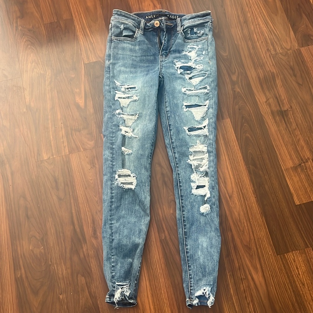 american eagle blue jeans